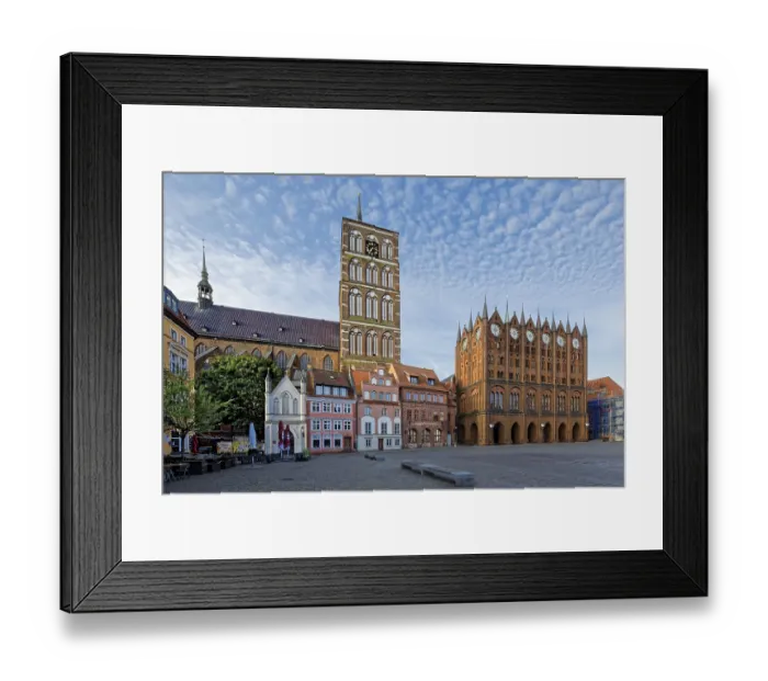 Framed Print : St. Nikolai Church, first mentioned in 1276