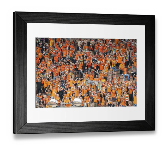 Framed Print : LUBIN, POLAND - SEPTEMBER 3, 2023: Football match Polish PKO Ekstraklasa between KGHM Zaglebie Lubin vs Pogon Szczecin
