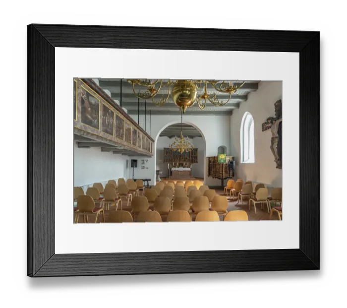 Framed Print : Interior of St Vincent's Church in Odenbull Framed Print : Interior of St Vincent's Church in Odenbull