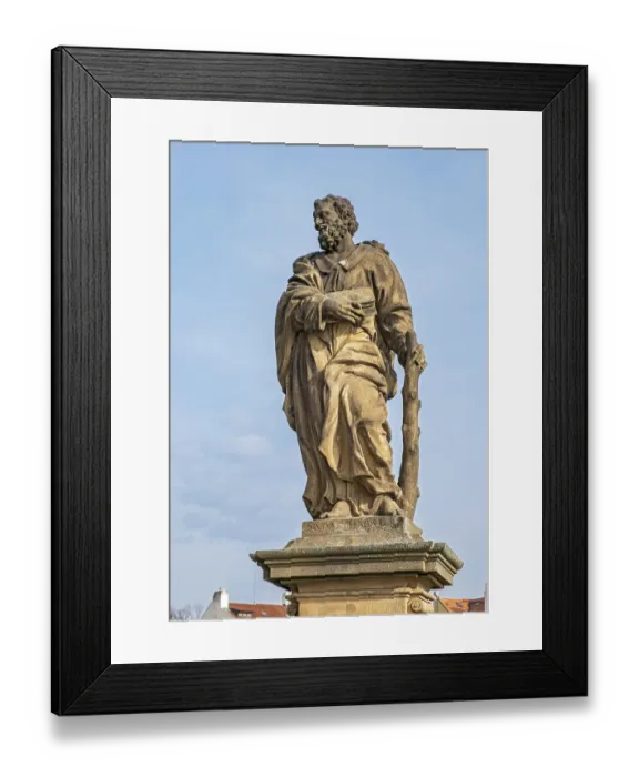 Framed Print : Statue of Jude the Apostle, Charles Bridge Framed Print : Statue of Jude the Apostle, Charles Bridge