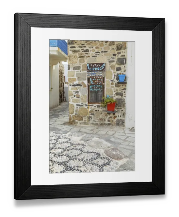 Framed Print : Old town, Mandraki, Nisyros Island