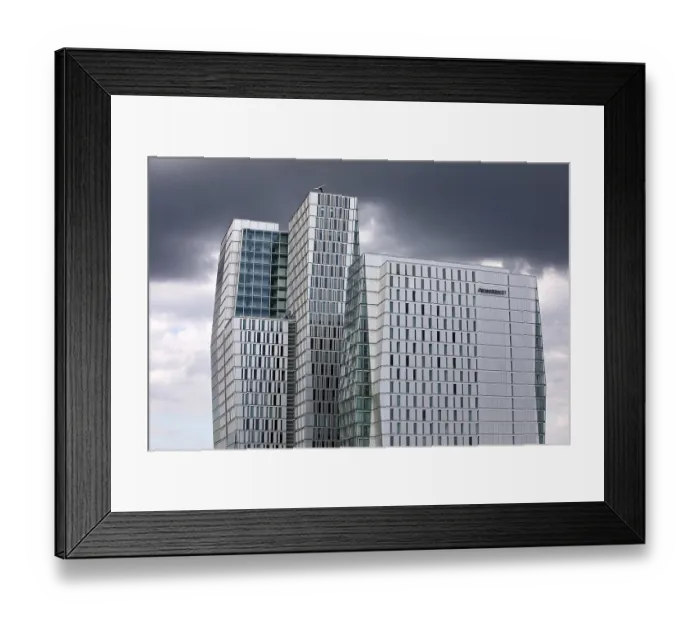 Framed Print : Nextower office tower and JW Marriott Hotel