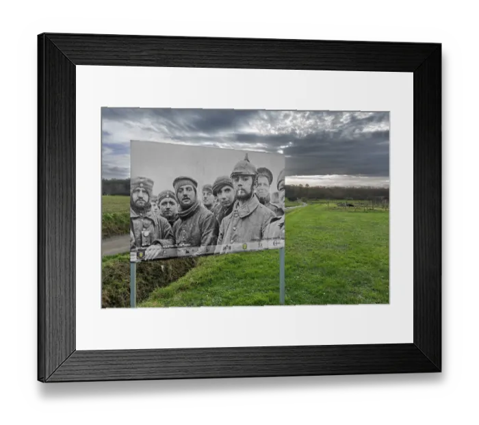 Framed Print : Historic photograph of Christmas Truce