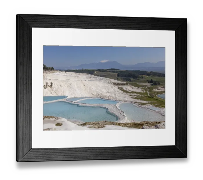 Framed Print : Sintered limestone terraces of Pamukkale Framed Print : Sintered limestone terraces of Pamukkale