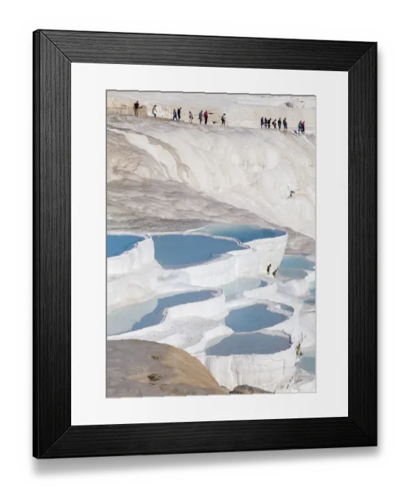 Framed Print : Sintered limestone terraces of Pamukkale Framed Print : Sintered limestone terraces of Pamukkale