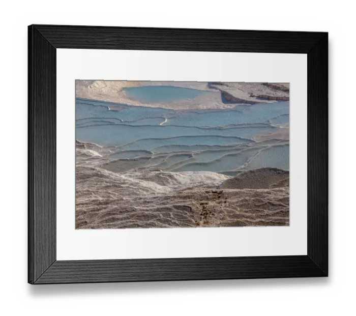 Framed Print : Sintered limestone terraces of Pamukkale Framed Print : Sintered limestone terraces of Pamukkale