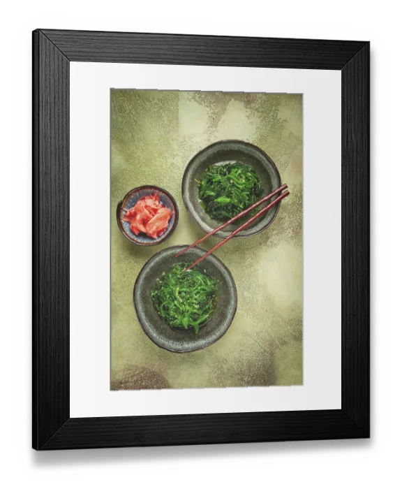 Framed Print : Chuka salad made from fresh seaweed Framed Print : Chuka salad made from fresh seaweed