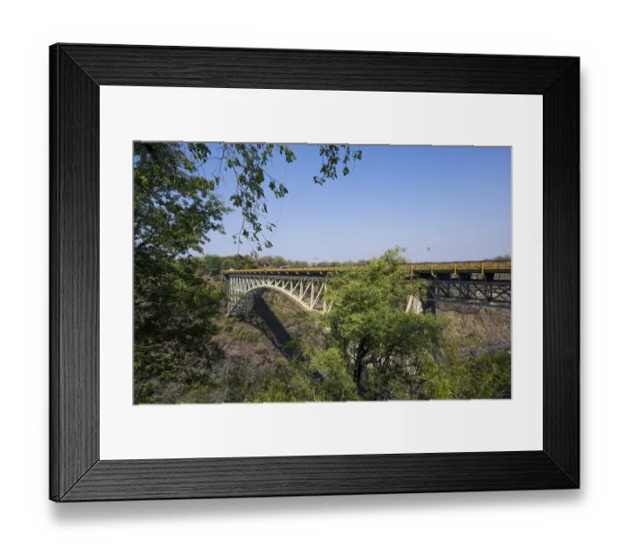 Framed Print : Mosi-Oa-Tunya Bridge, Victoria Falls