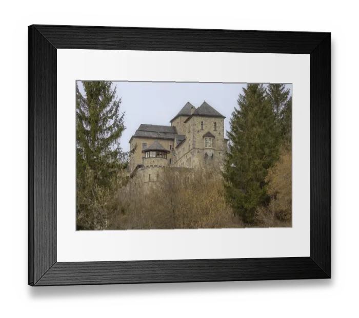 Framed Print : Fischhorn Castle, Bruck an der GroBglocknerstrasse