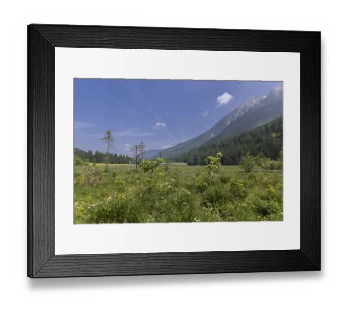 Framed Print : Landscape panorama, Jagersee