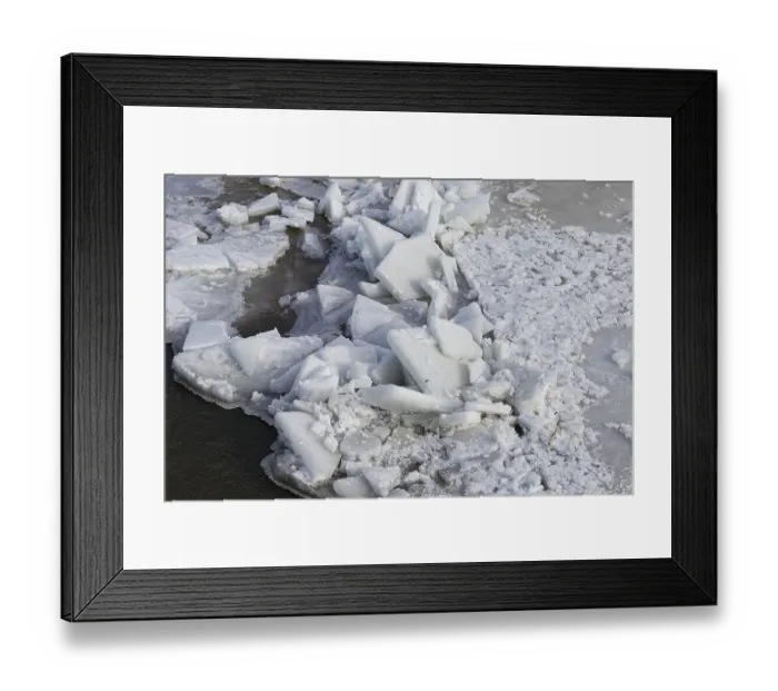Framed Print : Nature, melting ice structures Framed Print : Nature, melting ice structures