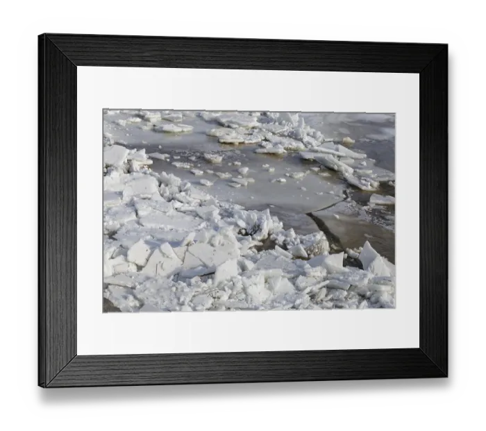 Framed Print : Nature, melting ice structures Framed Print : Nature, melting ice structures