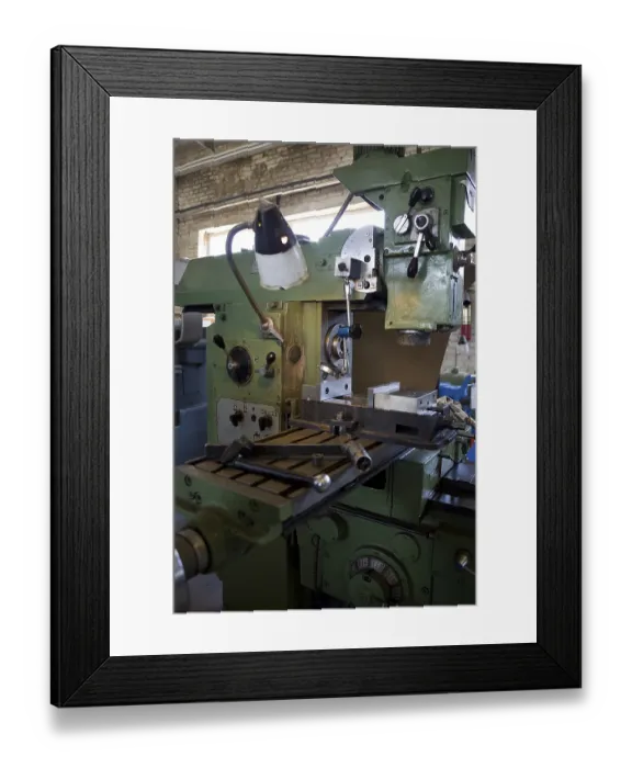 Framed Print : Old industrial machine on factory Framed Print : Old industrial machine on factory