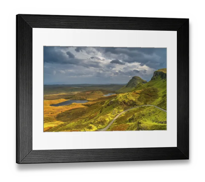 Framed Print : View of the Quiraing rock formations