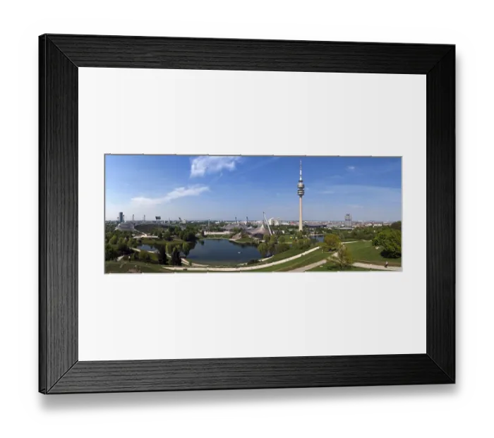 Framed Print : View from Olympiaberg to Olympic Stadium