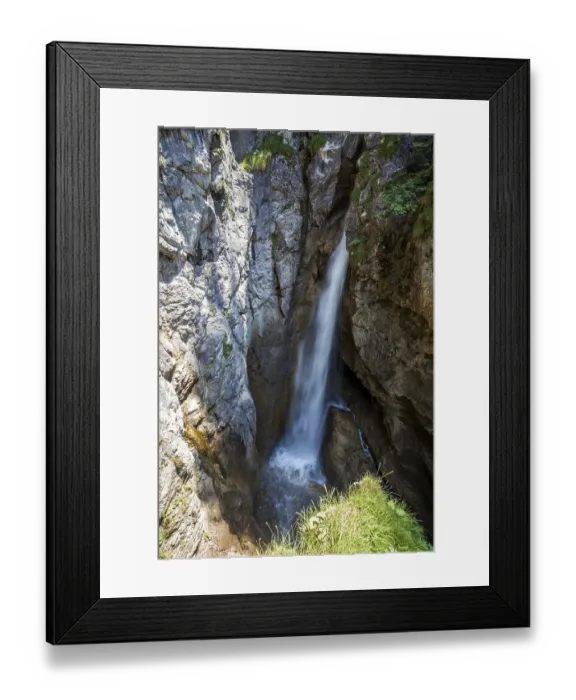 Framed Print : Dietersbach waterfall, Holltobel