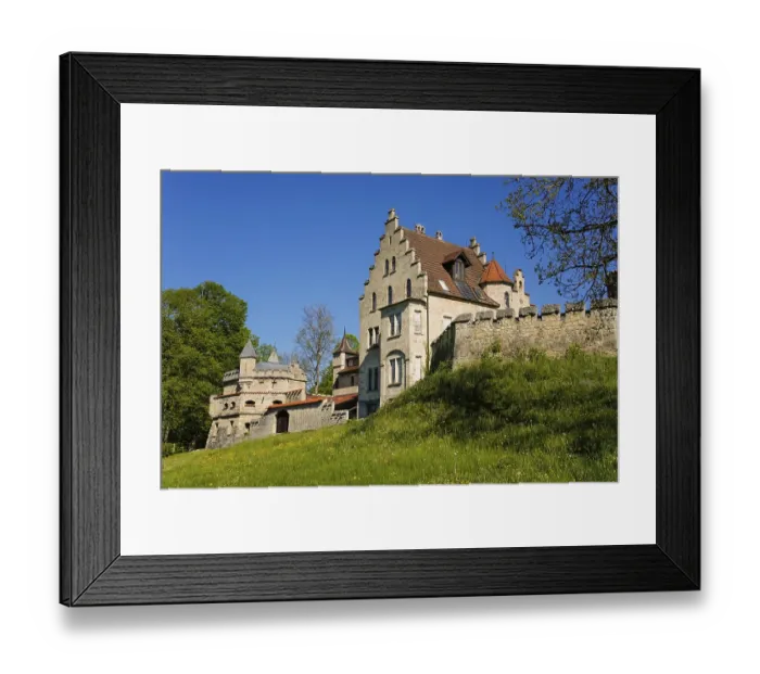 Framed Print : Lichtenstein Castle, fairytale castle of Wurttemberg