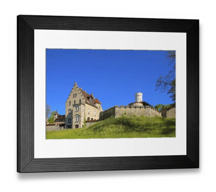 Framed Print : Lichtenstein Castle, fairytale castle of Wurttemberg