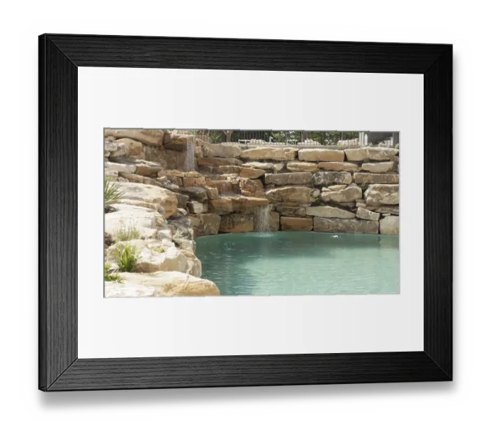 Framed Print : Territory of Sana Aquahouse hotel with swimming pools