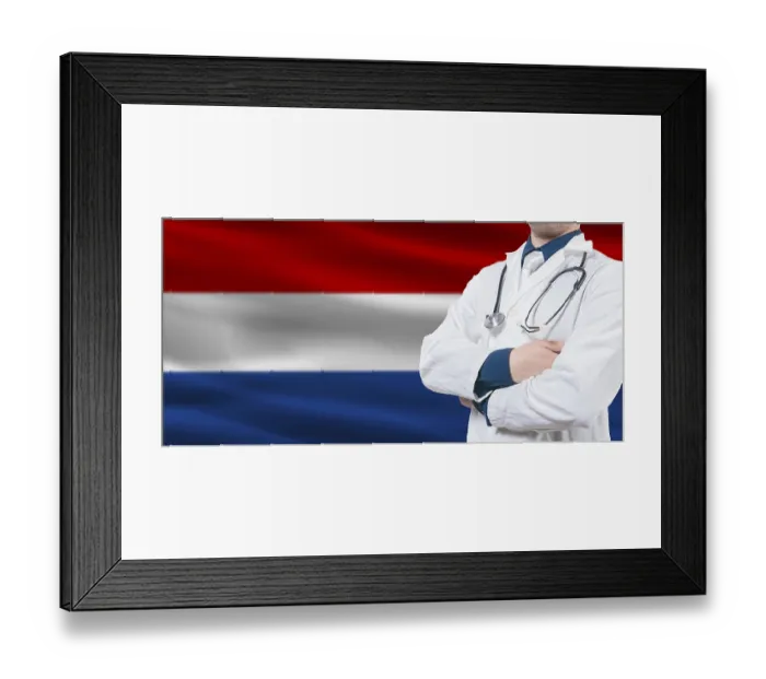 Framed Print : Netherlands healthcare concept