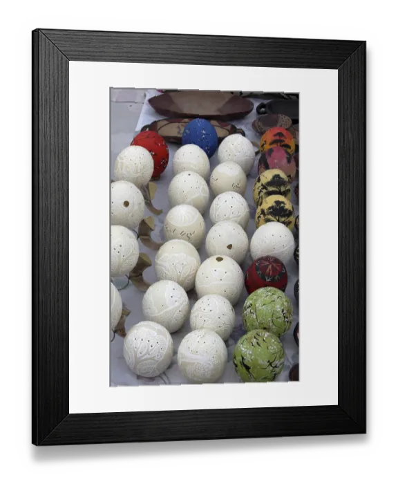 Framed Print : African art market in Swakopmund, Namibia