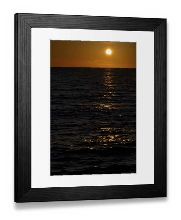 Framed Print : Sunset, evening mood, sea, Santa Ponca Framed Print : Sunset, evening mood, sea, Santa Ponca