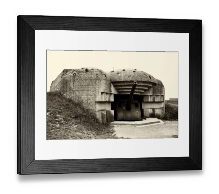 Framed Print : German Krupp 15 cm cannon, gun