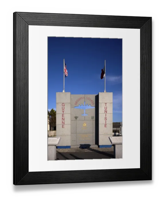 Framed Print : Memorial, Memorial to the French crews of the bombers of the Royal Air Force Bomber Command