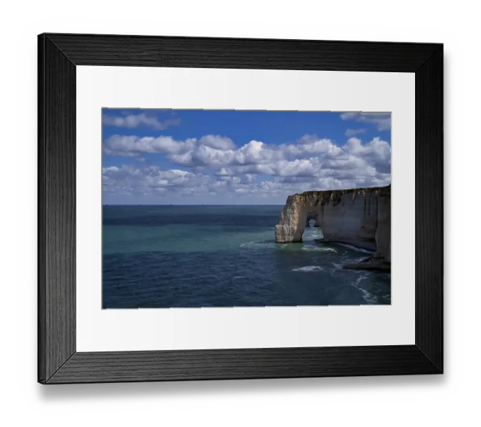 Framed Print : Rock arch Falaise or Porte La Manneporte