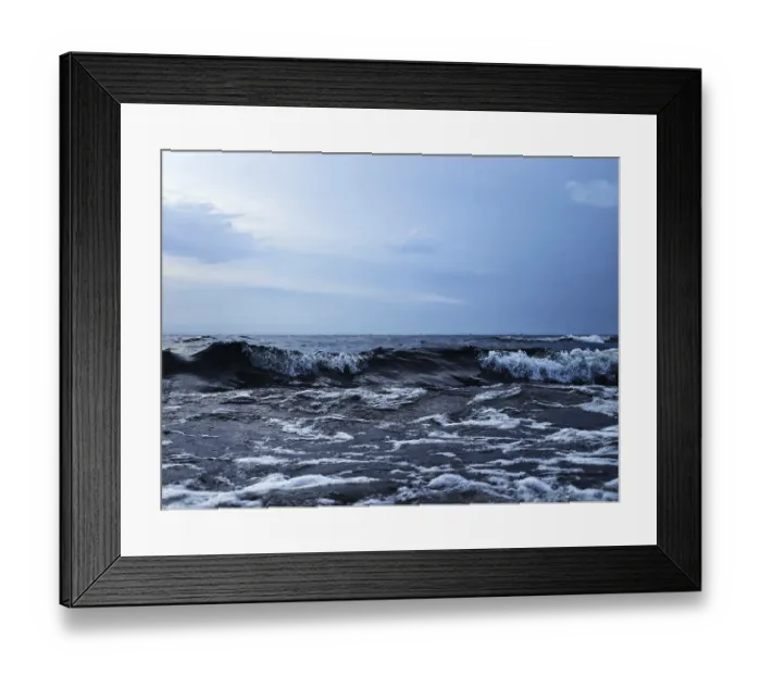 Framed Print : The waves on the sea in bad weather Framed Print : The waves on the sea in bad weather