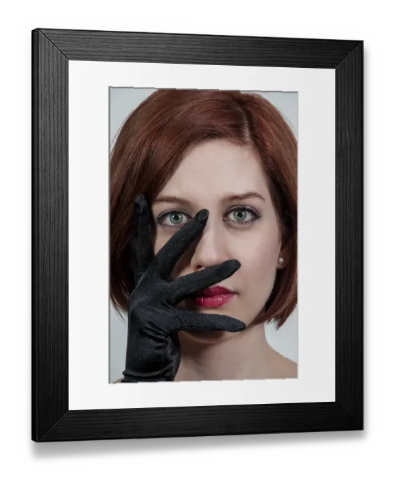 Framed Print : Beautiful young attractive woman modeling a pose Framed Print : Beautiful young attractive woman modeling a pose