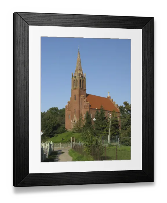 Framed Print : Old village church