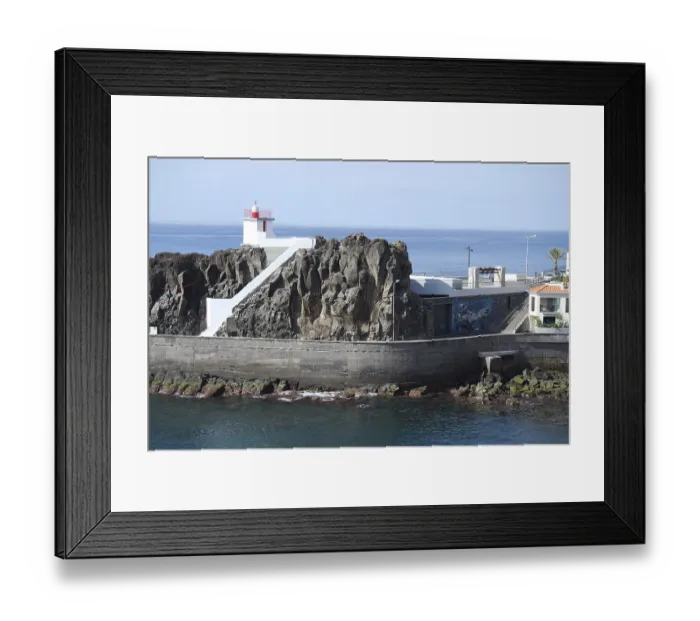 Framed Print : Lighthouse in Camara de Lobos, Madeira