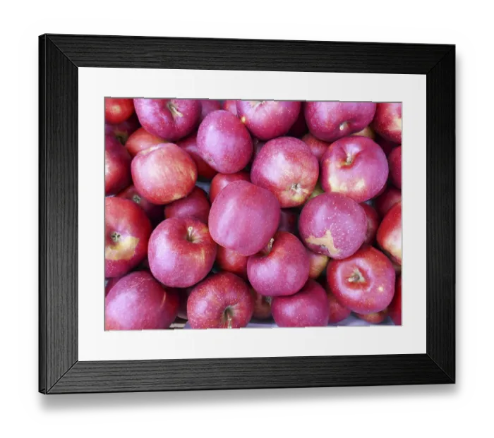 Framed Print : Apples in the sales box