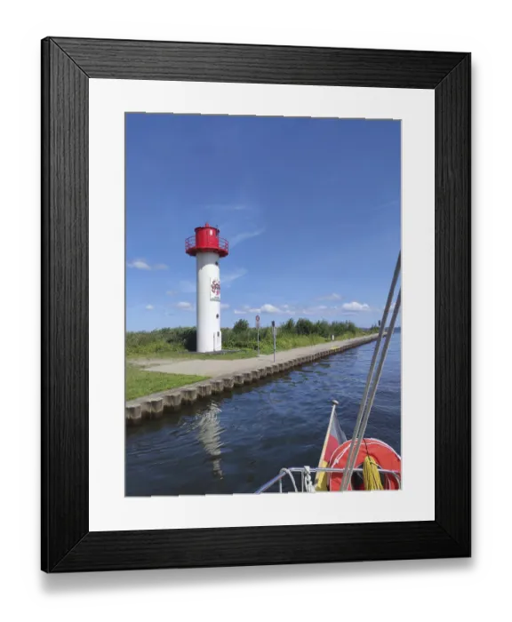 Framed Print : On the Uecker to Ueckermunde On the Uecker to Ueckermnde