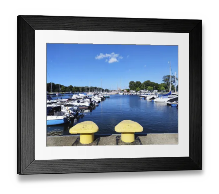 Framed Print : Marina Swinemunde, Usedom Island Marina Swinem?nde