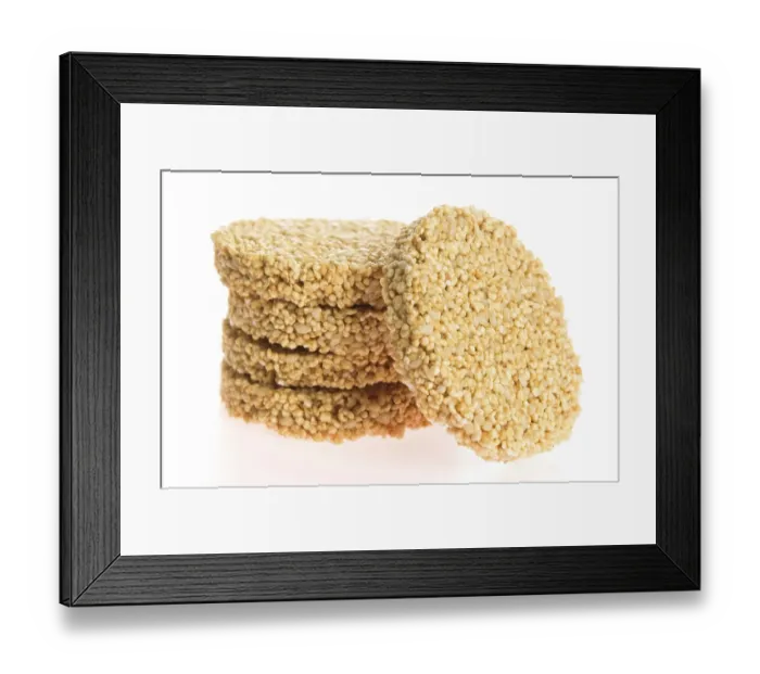 Framed Print : Amaranth cakes on a white background, lodz, poland