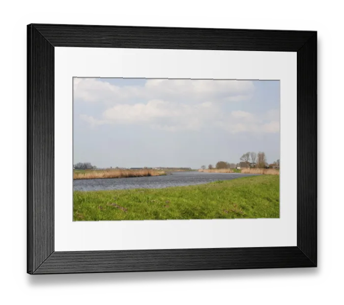 Framed Print : Dutch nature river landscape with the Eem