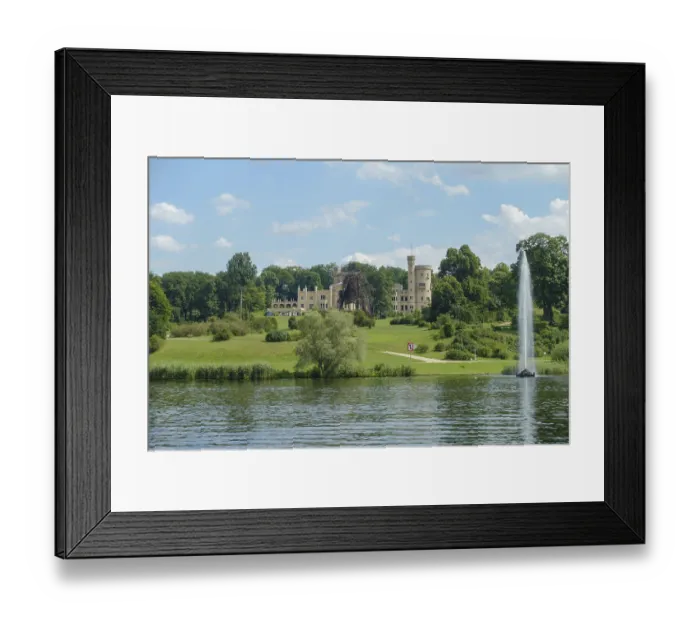 Framed Print : Prussian country estate Schloss Babelsberg outside Berlin