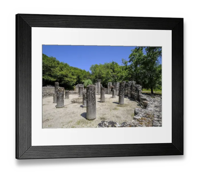 Framed Print : Butrint, Ksamil, Albania, The baptistery