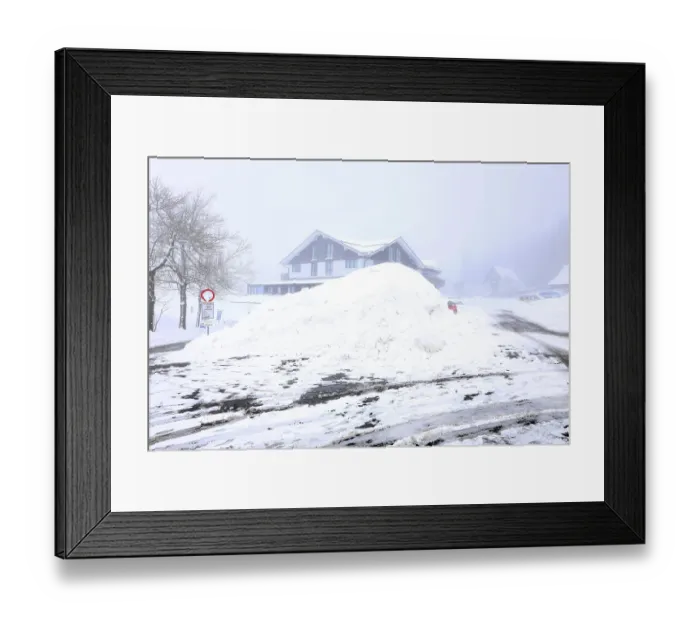 Framed Print : Winter has made a comeback in the Black Forest