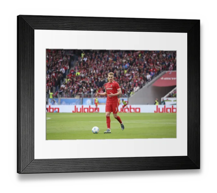 Framed Print : Philipp Lienhart (SC Freiburg) at the match of the 1st FBL: 24-25: 27th Sptg