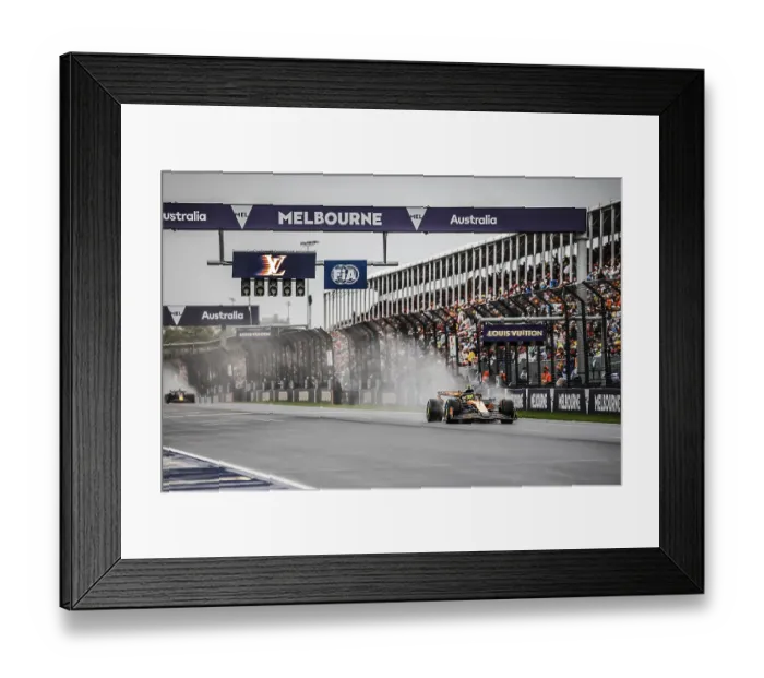 Framed Print : Lando Norris of Great Britain