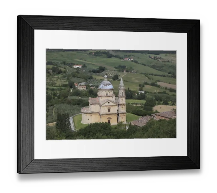 Framed Print : Montepulciano, Church of Madonna di San Biagio