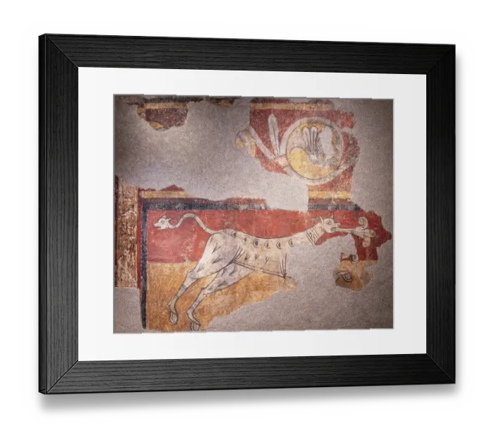 Framed Print : Quadruped with Fleur-de-Lis, circa 1100