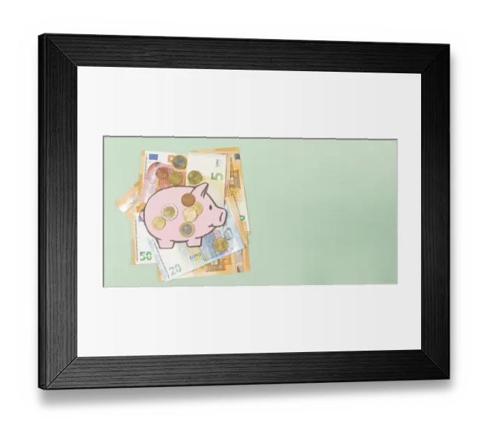 Framed Print : Inflation, high living costs, increase of rent
