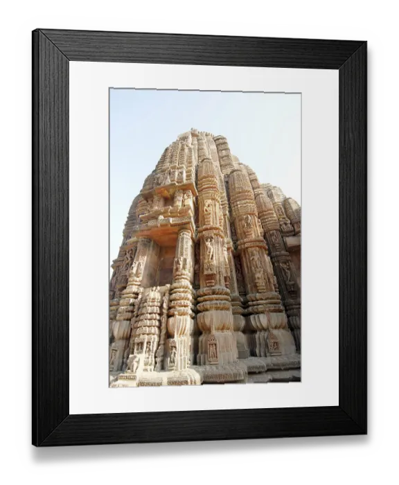 Framed Print : Lingaraj temple in 11th century