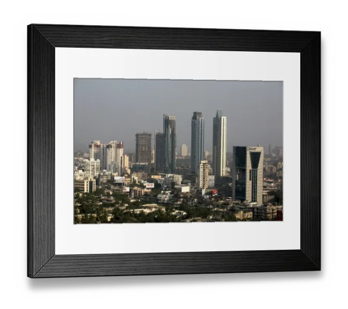 Framed Print : An aerial view of Dadar Prabhadevi