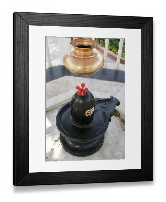 Framed Print : Shiva Lingam at Khandoba Hindu god temple Framed Print : Shiva Lingam at Khandoba Hindu god temple