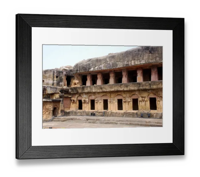 Framed Print : Udaygiri caves, Bhubaneswar, Orissa, India